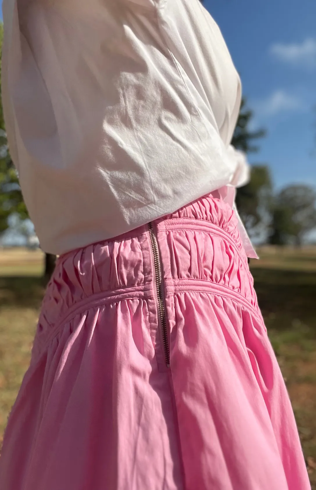 Latto Smocked Skirt - Pink