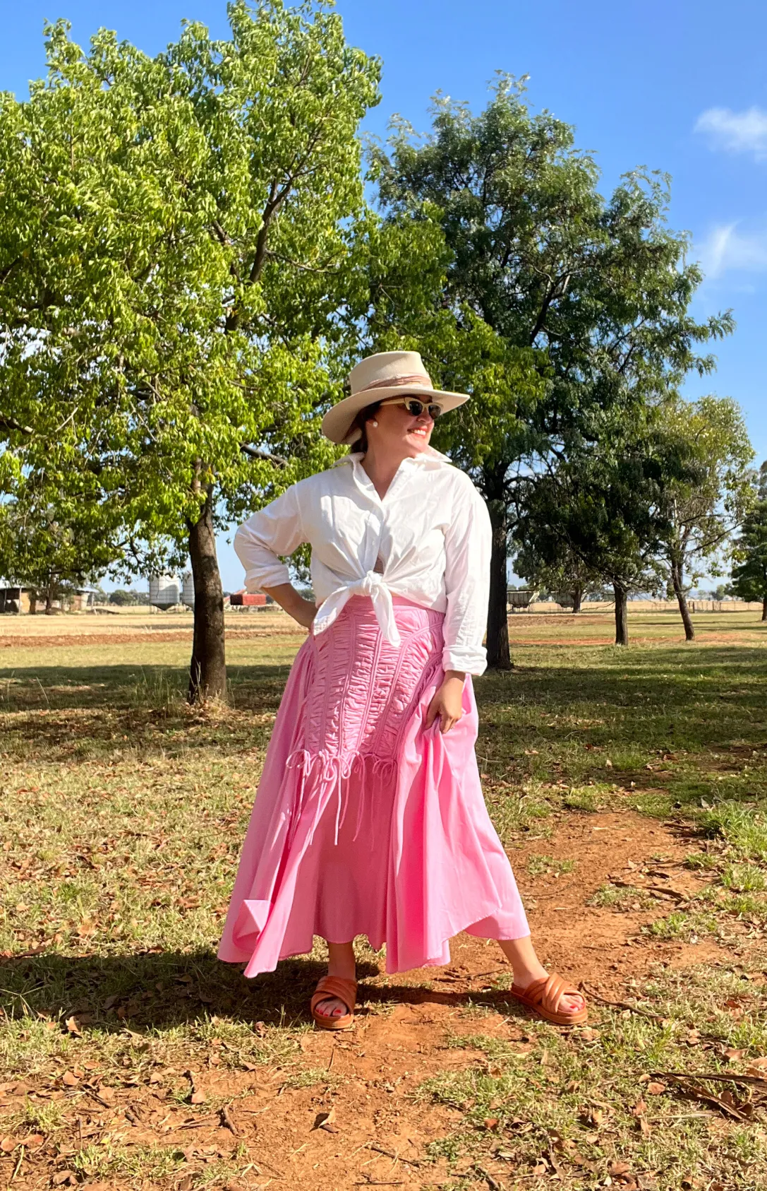 Latto Smocked Skirt - Pink