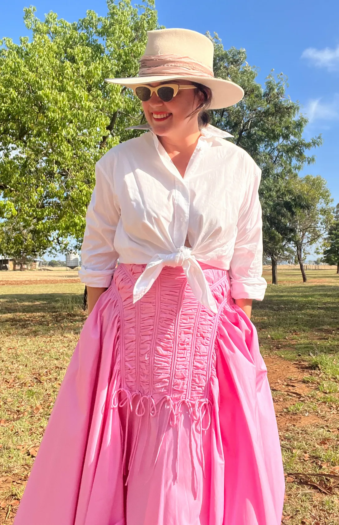 Latto Smocked Skirt - Pink