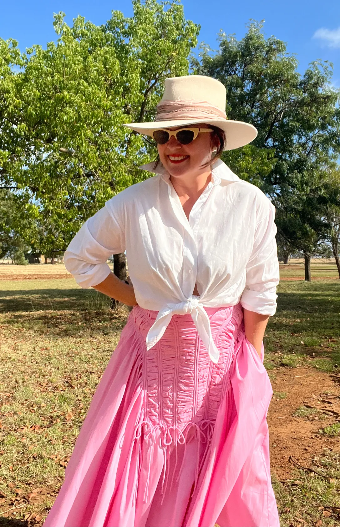 Latto Smocked Skirt - Pink