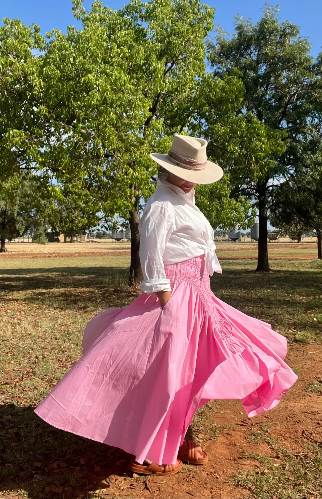 Latto Smocked Skirt - Pink