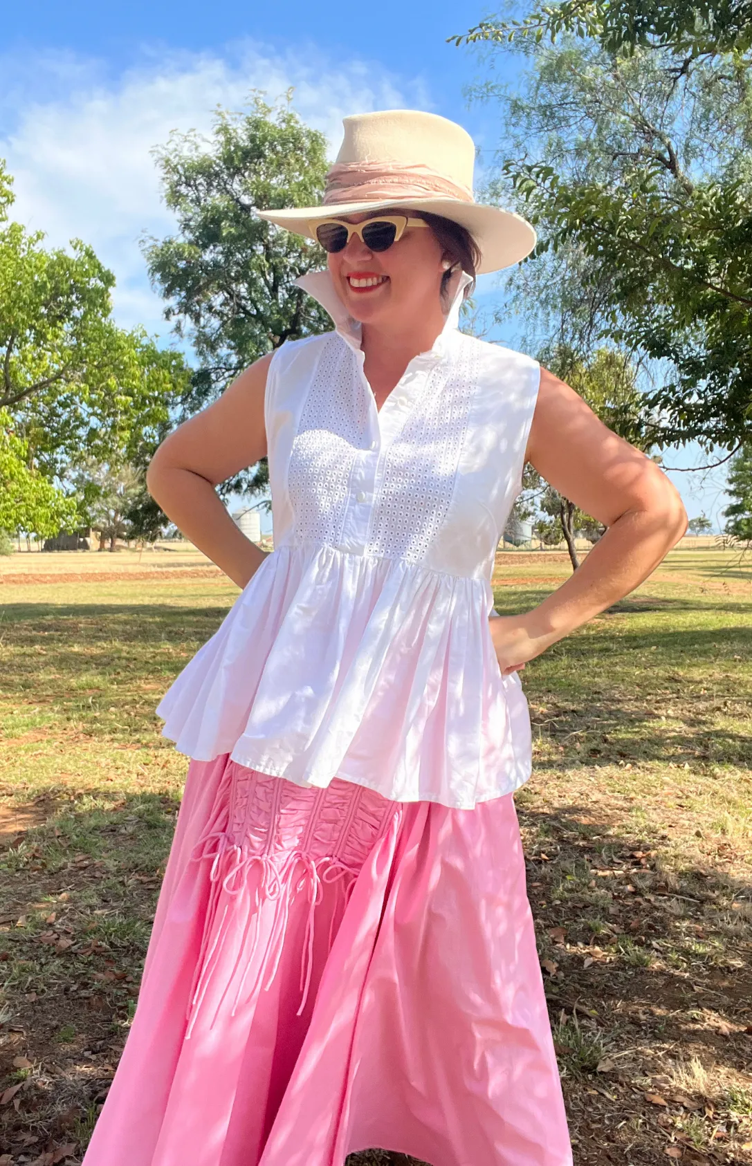 Latto Smocked Skirt - Pink