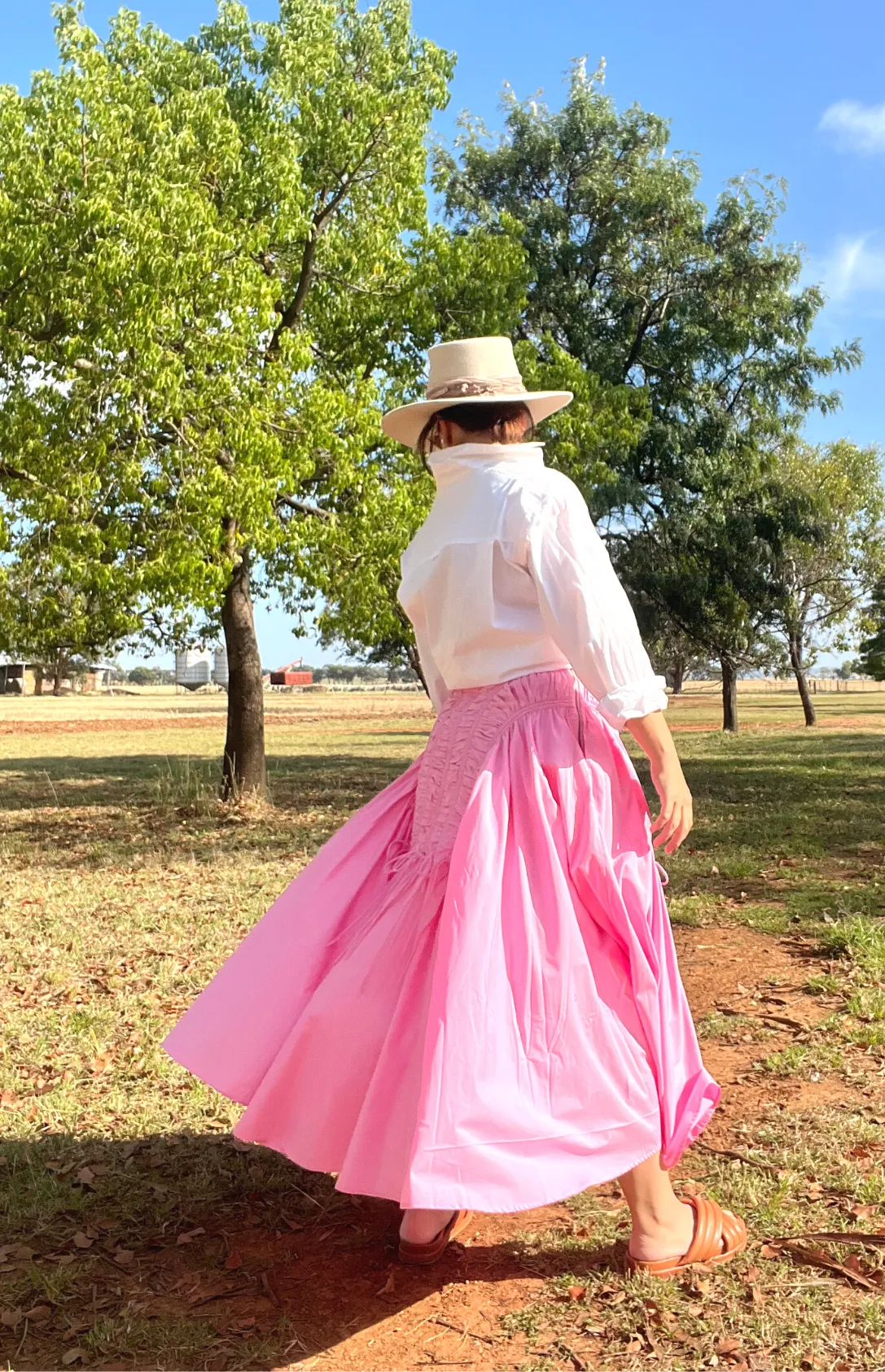 Latto Smocked Skirt - Pink