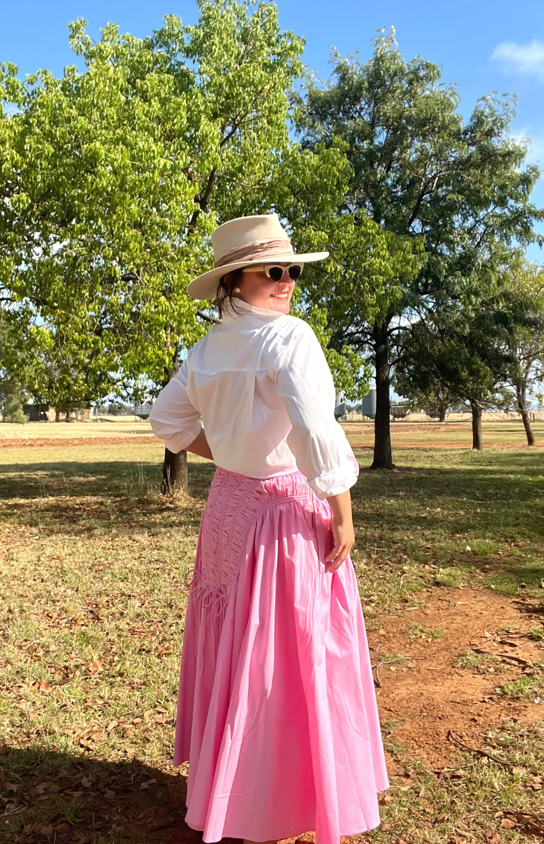 Latto Smocked Skirt - Pink