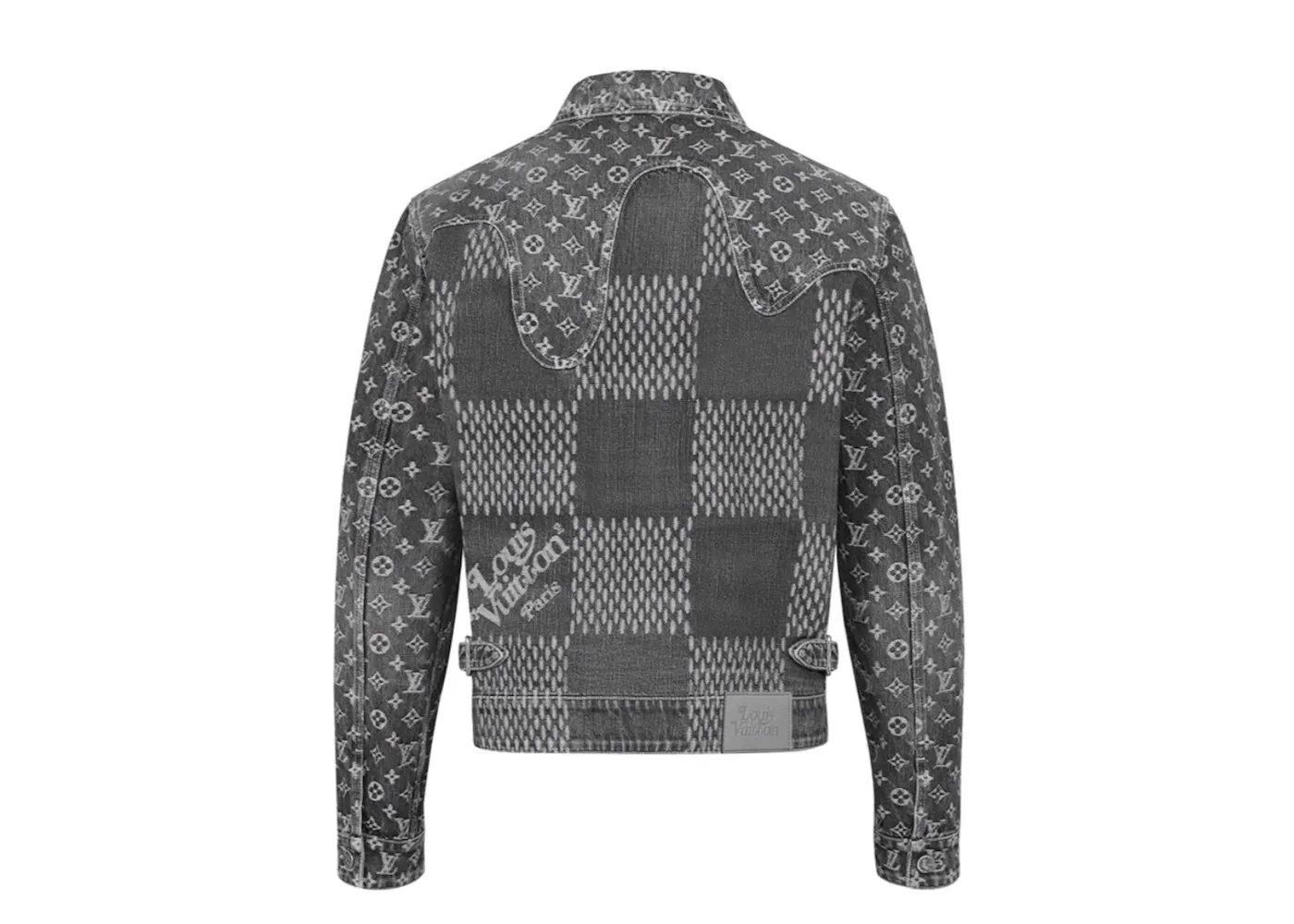 Louis Vuitton x Nigo Giant Damier Waves Monogram Denim Jacket