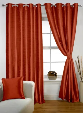 Lushomes blackout curtains 9 feet, Silk Curtain, Maroon Purple Curtain with Blackout Matching Lining, Door Curtains, Curtain for Living, Curtains & Drapes, urban space curtains(54X90 inches, Set of 1)