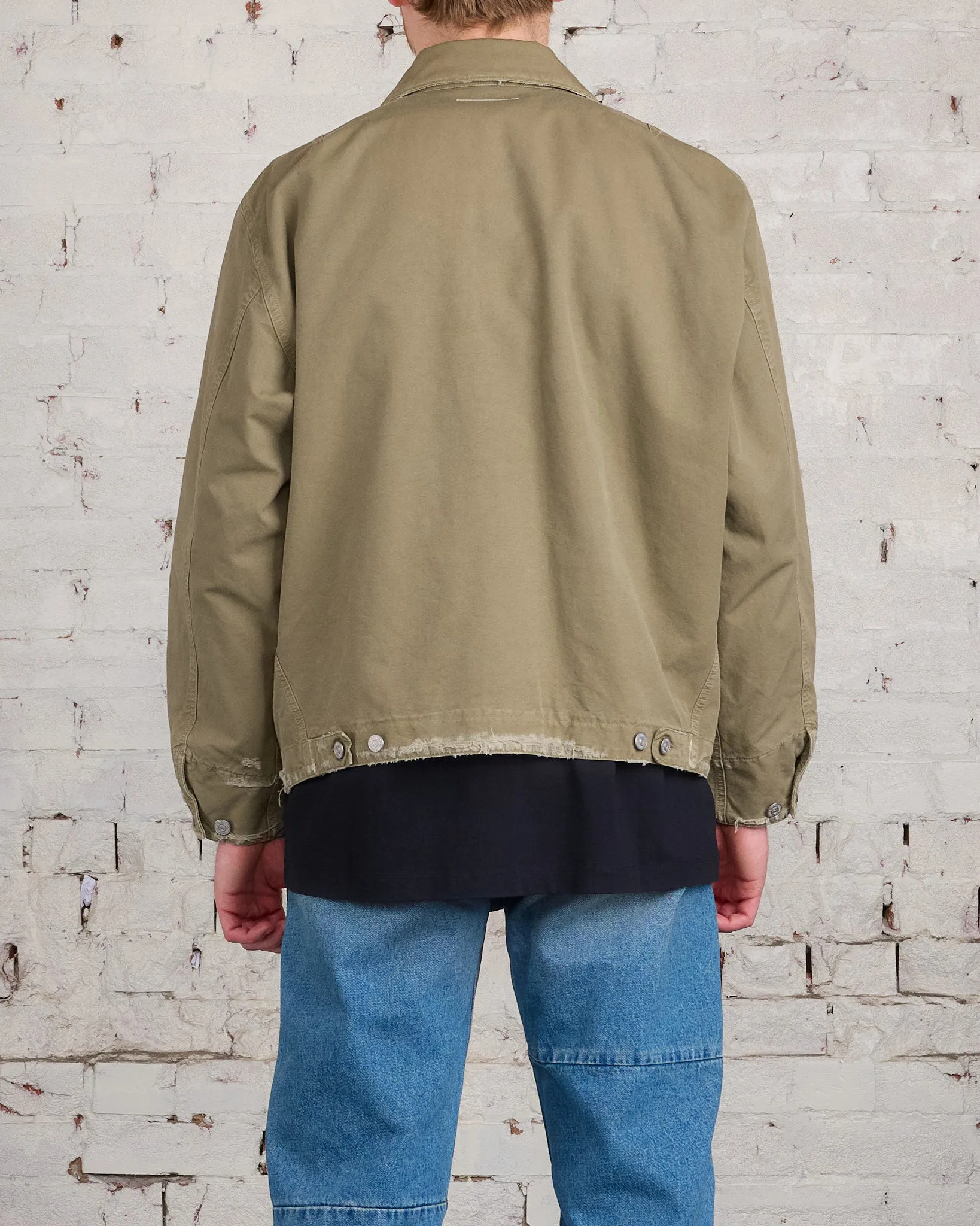 Maison Margiela MM6 Canvas Zip Pocket Jacket Green