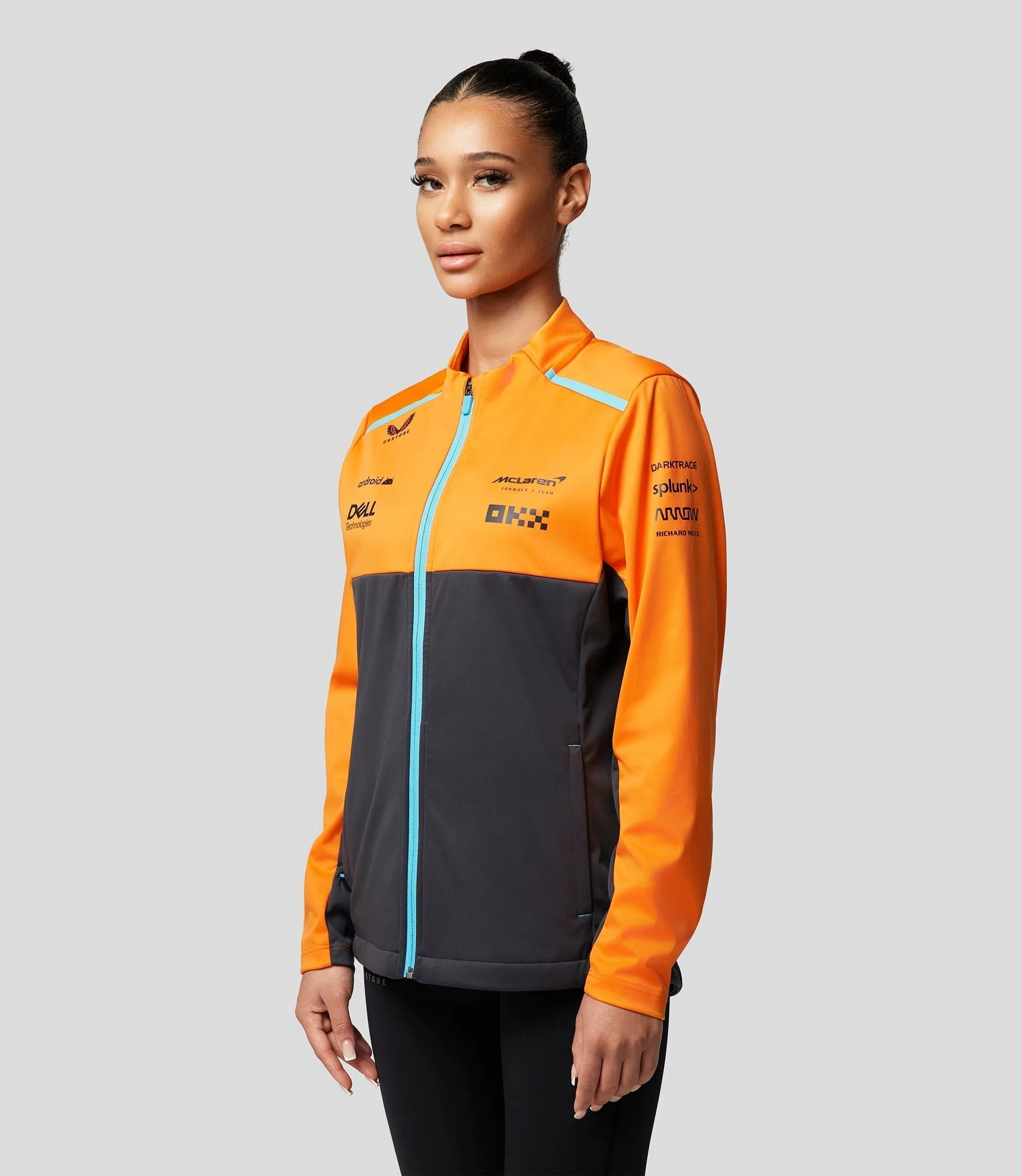 MCLAREN DAMES  SOFTSHELL JAS - DONKERGRIJS