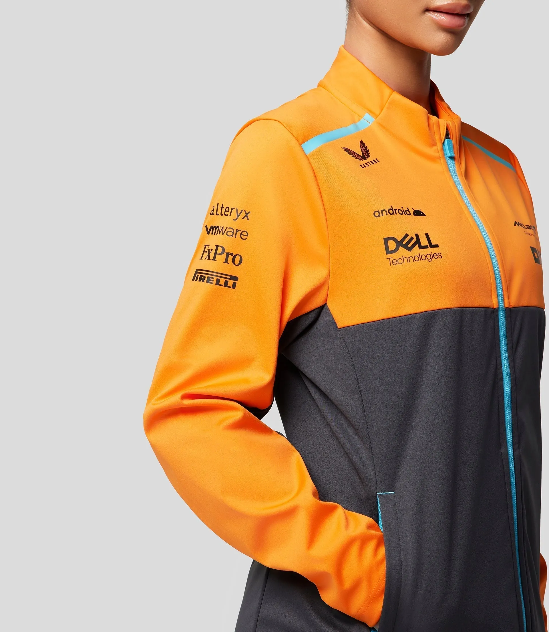 MCLAREN DAMES  SOFTSHELL JAS - DONKERGRIJS