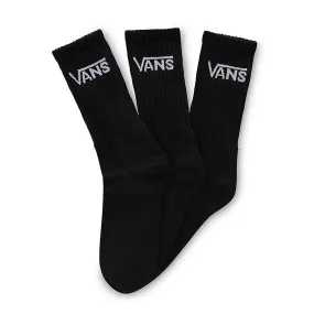 Medias Vans Classic Crew Tripack Negro