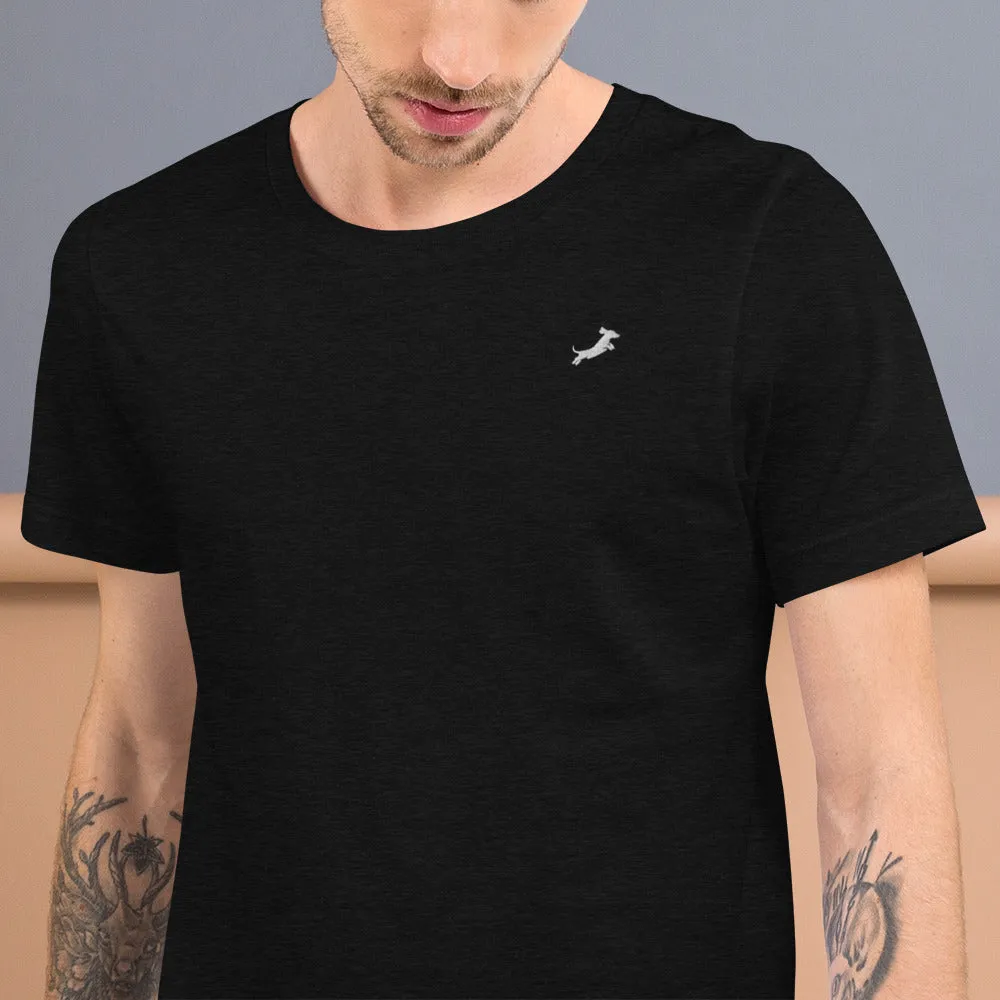 Men's Embroidered Dachshund T-shirt