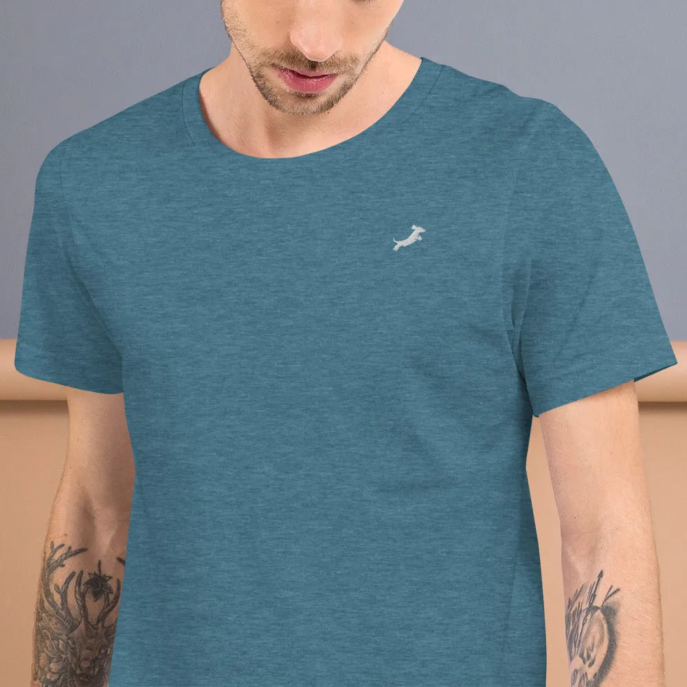 Men's Embroidered Dachshund T-shirt