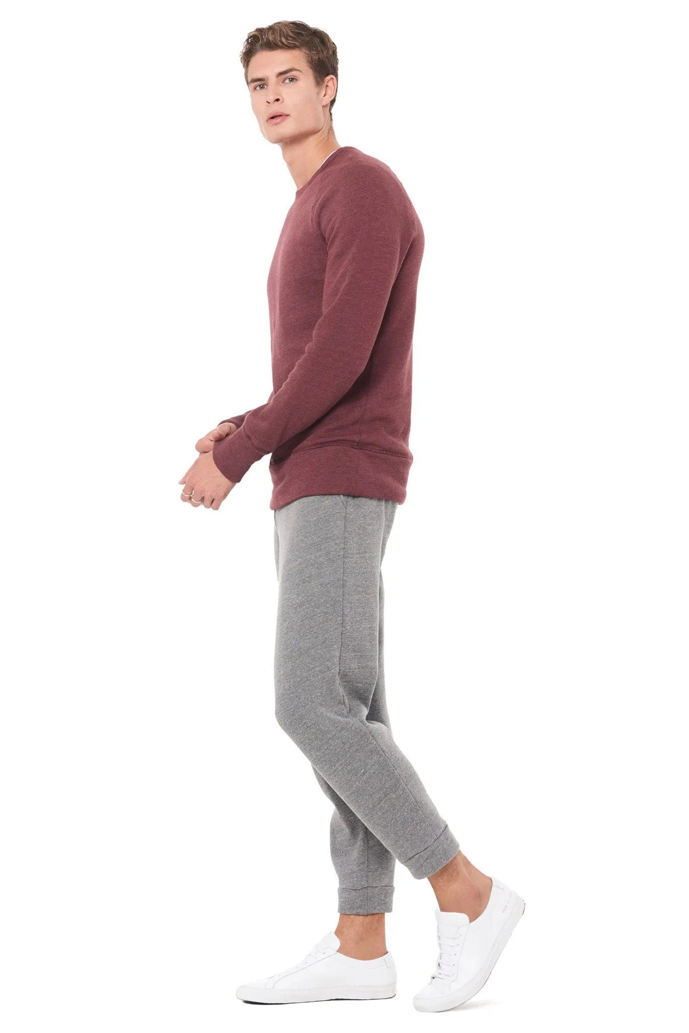 Men's French Terry Relaxed Fit Crew Neck Sweatshirt