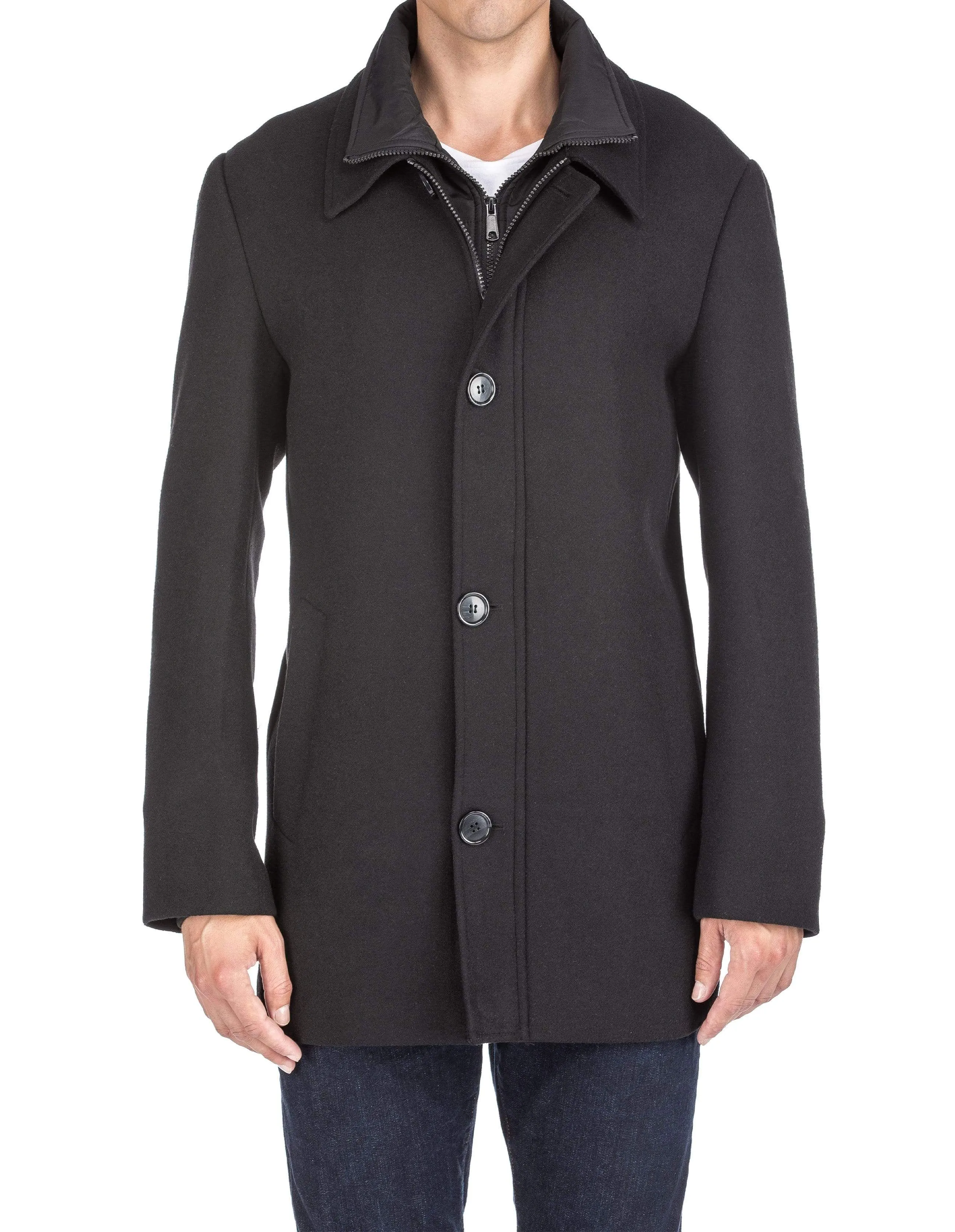 MILANO MENS SINGLE BREASTED  COAT BB01