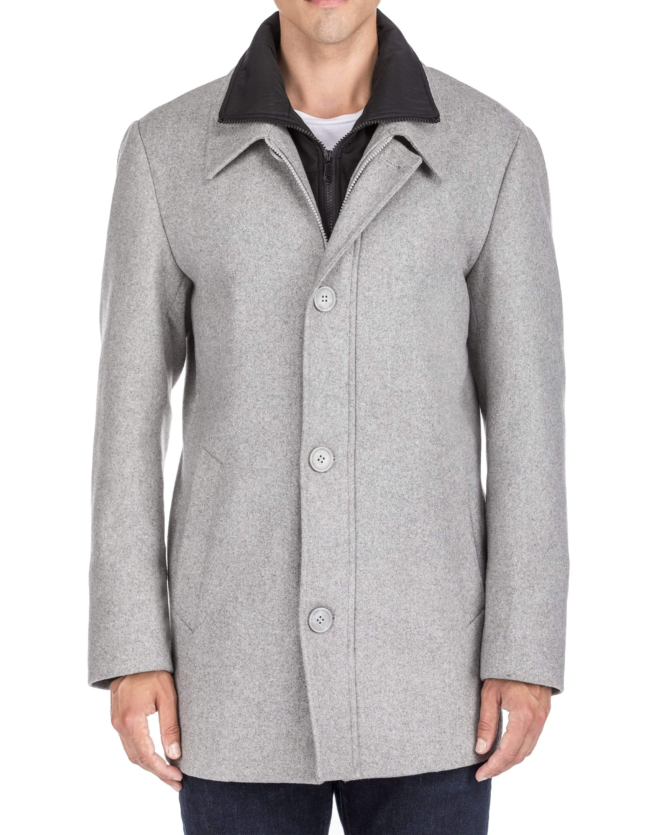 MILANO MENS SINGLE BREASTED  COAT BB01