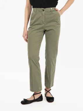 Pantalone washed supima militare