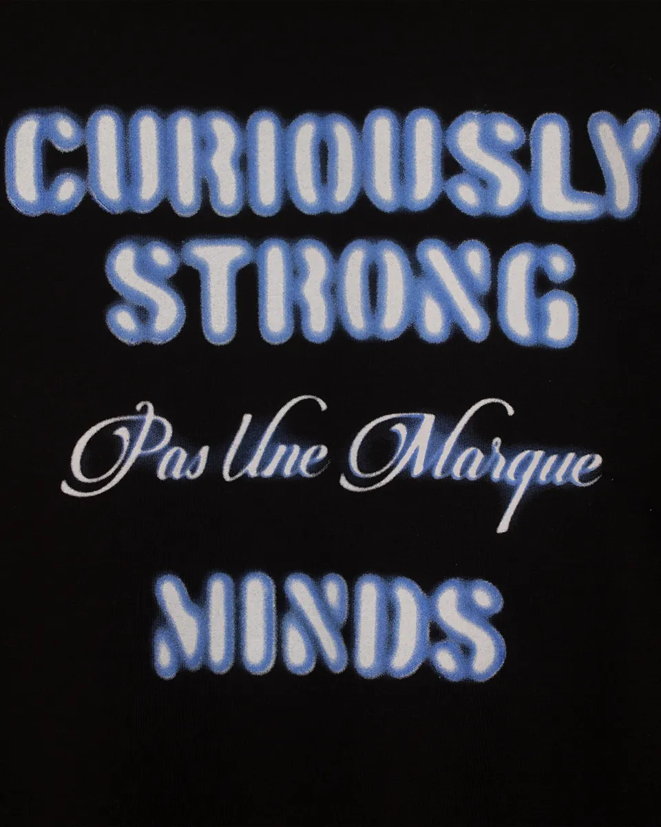 Pas Une Marque Curiously Strong Mind Sweatshirt - BLACK