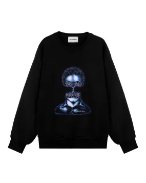 Pas Une Marque Curiously Strong Mind Sweatshirt - BLACK