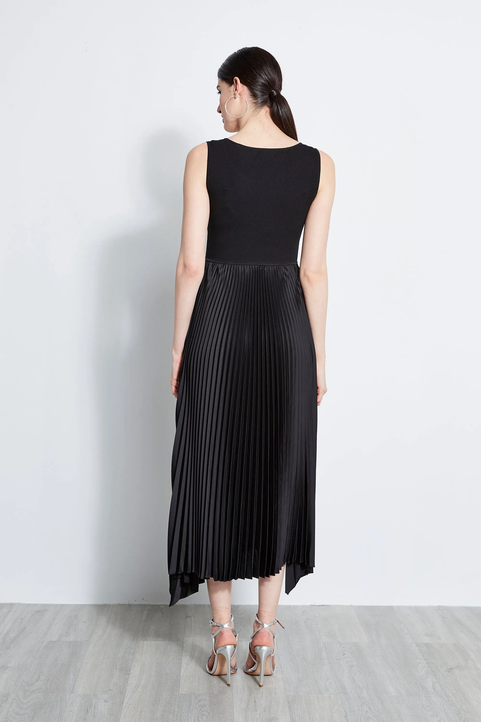 Pleated Midi Dress