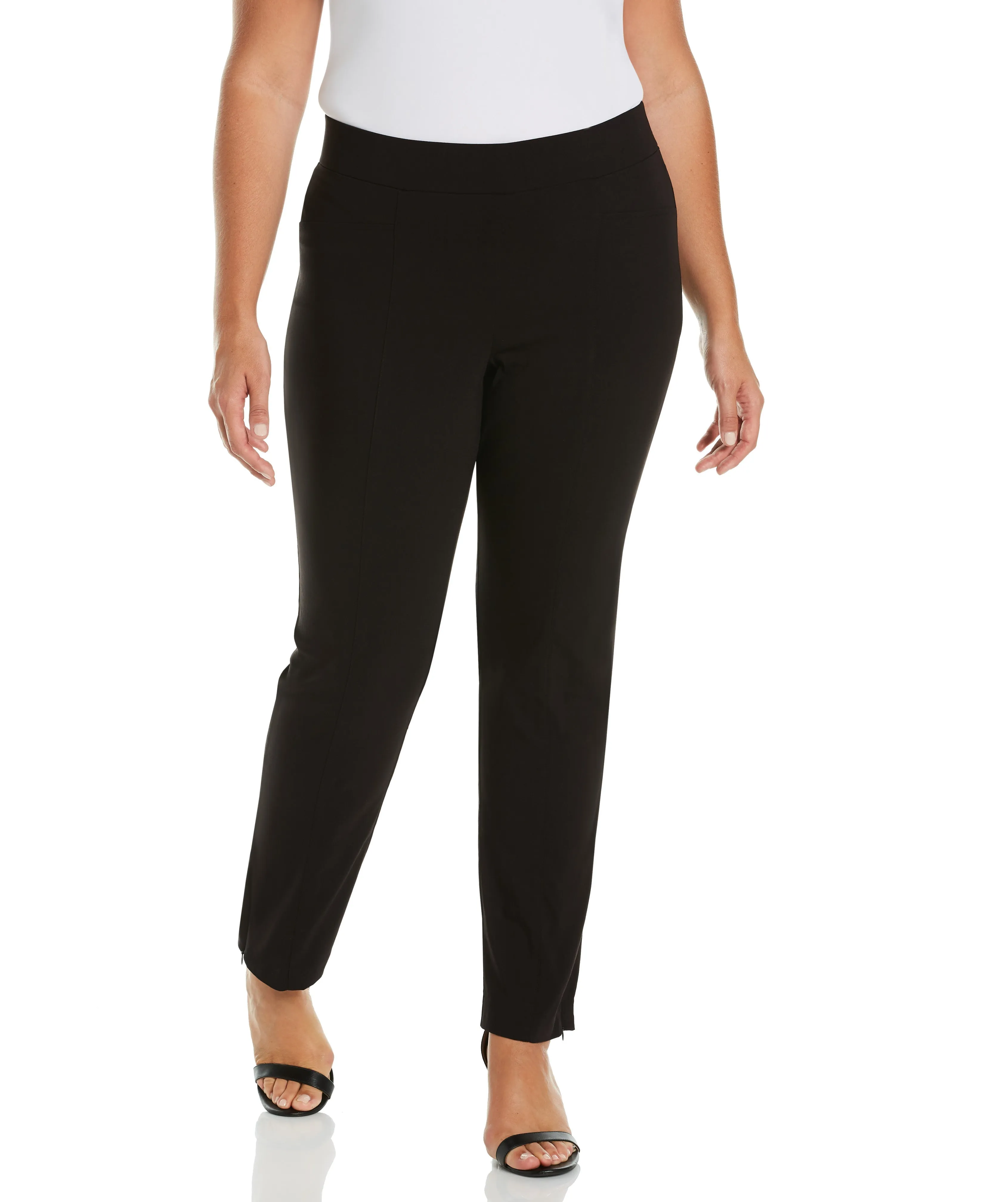 Plus Size Stretch Slim Leg Front Seam Pant - Comfort Fit