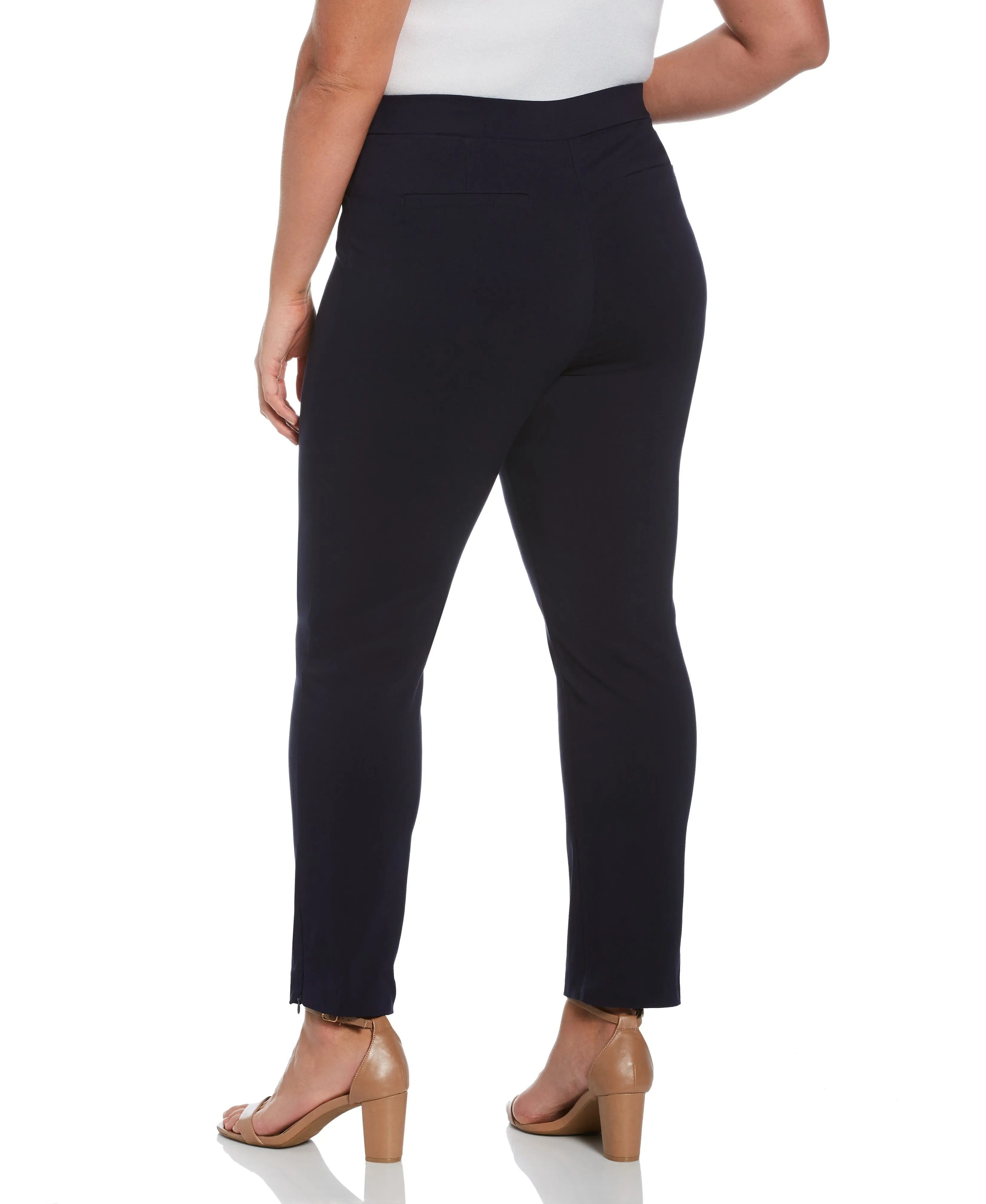 Plus Size Stretch Slim Leg Front Seam Pant - Comfort Fit