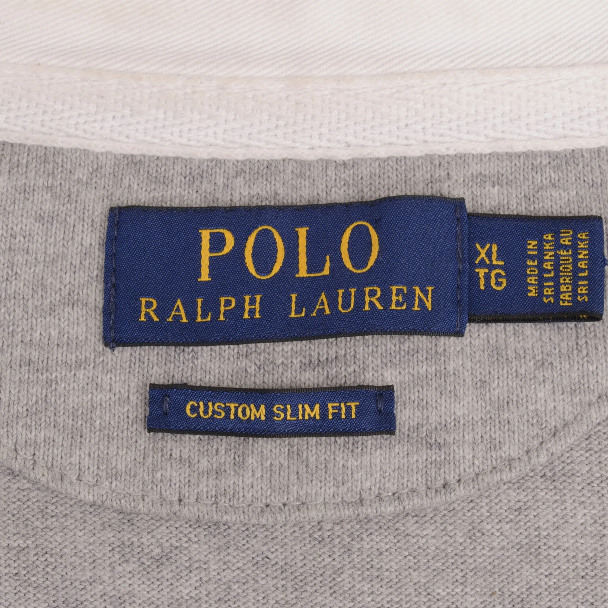 POLO RALPH LAUREN GREY RUGBY POLO SHIRT SIZE XL