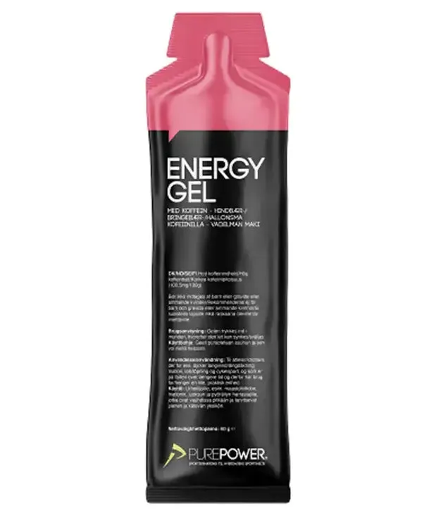 PurePower | Energy Gel | Cafeine Raspberry | 60gr