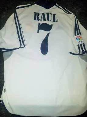 Raul Real Madrid 2000 2001 Jersey Shirt Maillot Camiseta XL