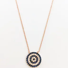 Rose Gold plated Eye Of Protection Necklace