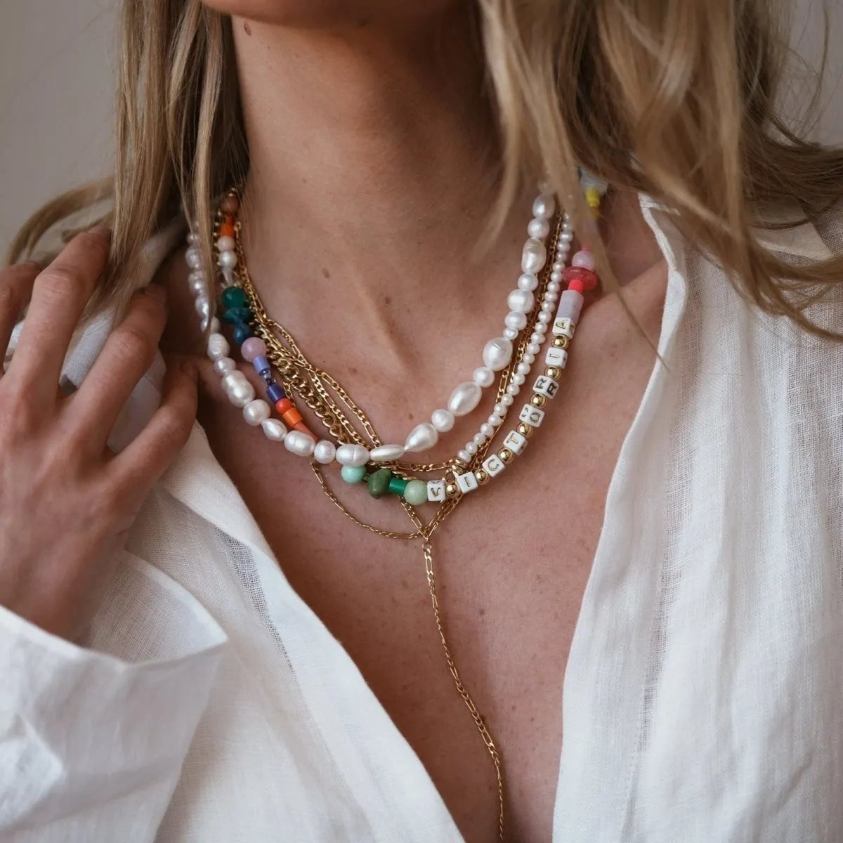 SAMPLE - CHILL AVANT WHITE NECKLACE