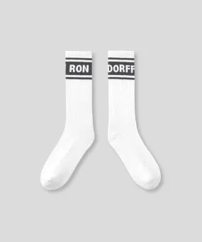 Sports Socks RD w. Stripes: Lava Grey