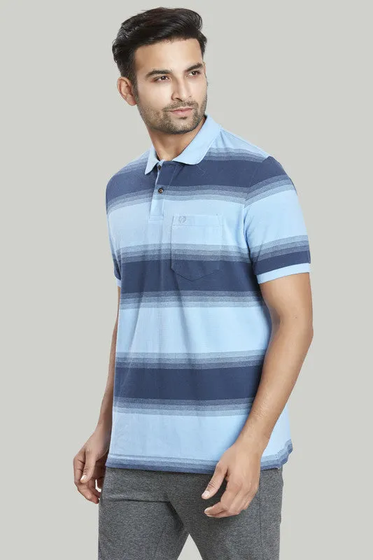 Stripe Pique Polo