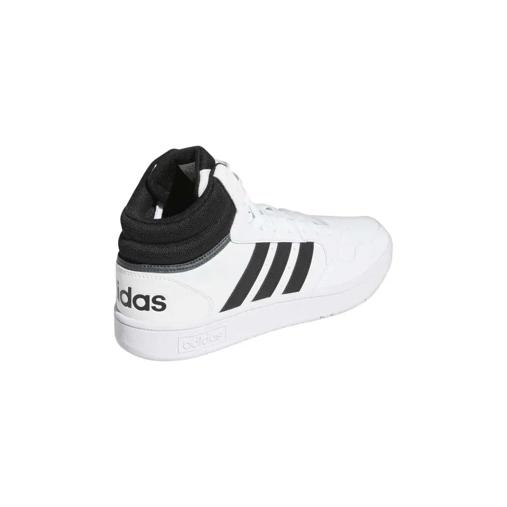 Tenis Adidas Hombre Hoops 3 Mid Gw3019 Blanco