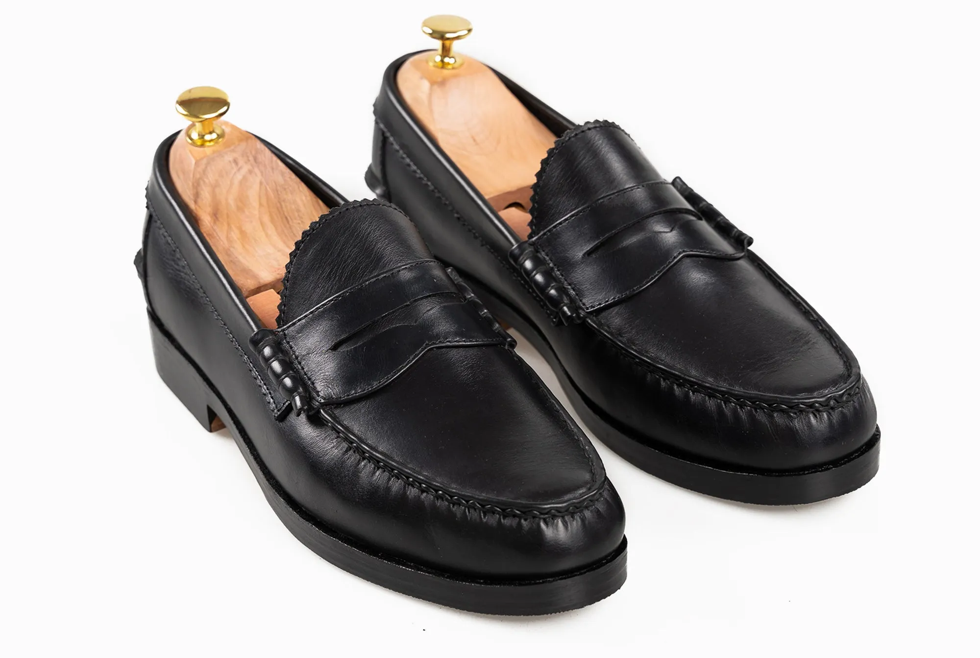 The Grand Penny Loafers - Black Noir