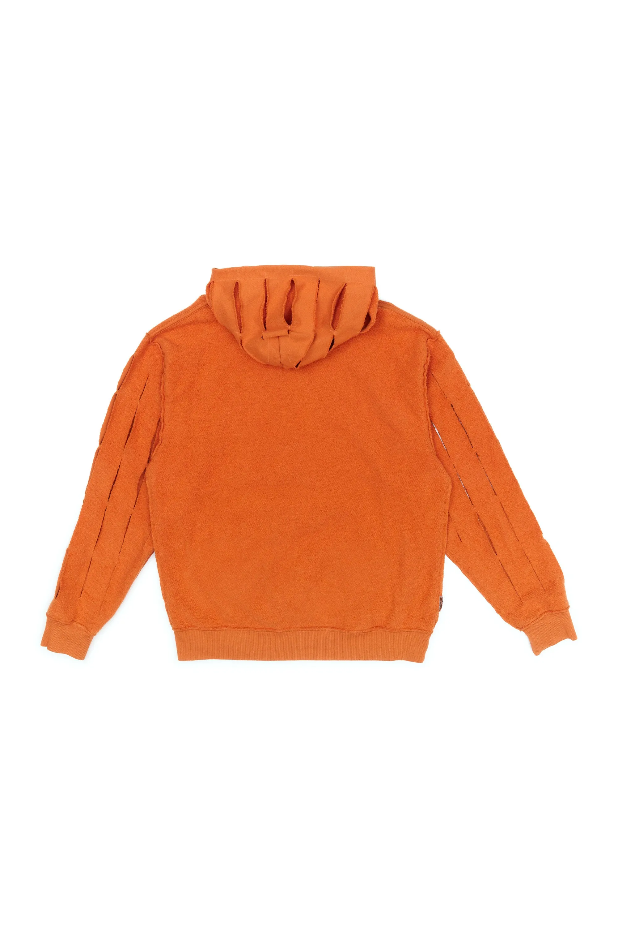 UPCYCLE - SLASH HOODIE TANGERINE