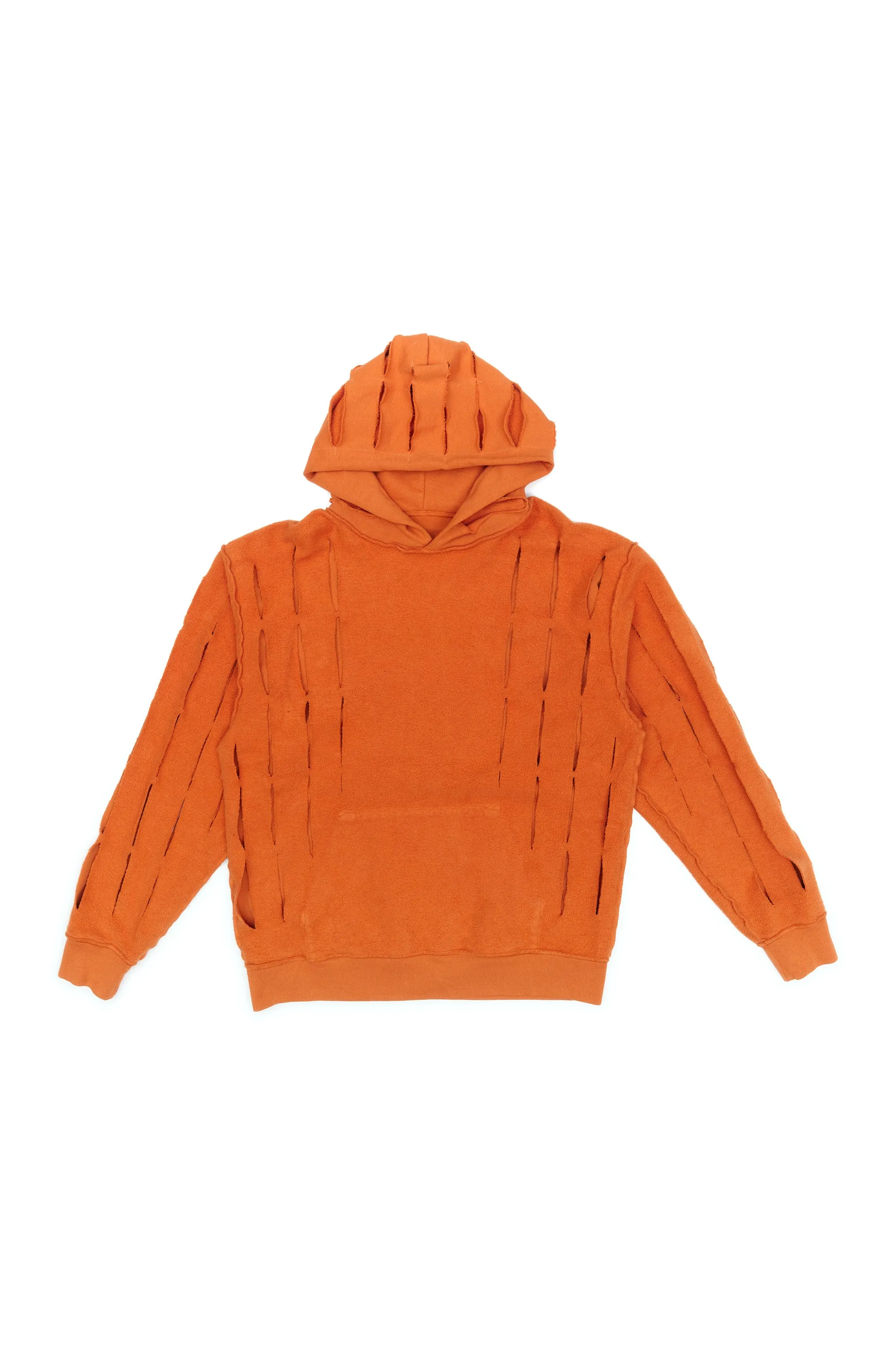 UPCYCLE - SLASH HOODIE TANGERINE