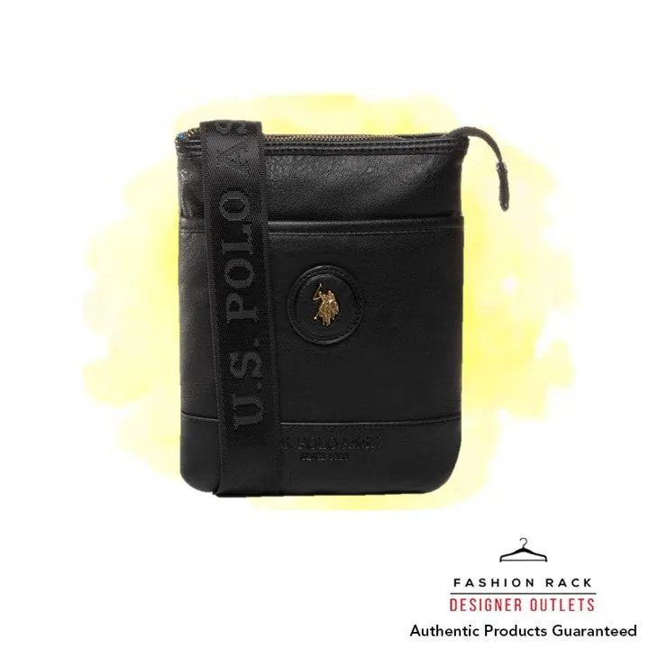 US Polo Assn New Scottsd Flat Crossbody S Pu Black