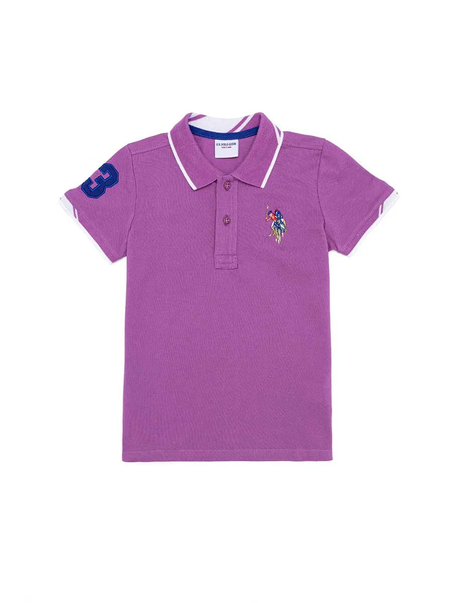 USPA Boys Polo Violet VR037 USPOK033