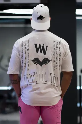 WV STAND UP "PREMIUM VINTAGE" Oversized T-shirt (WHITE)