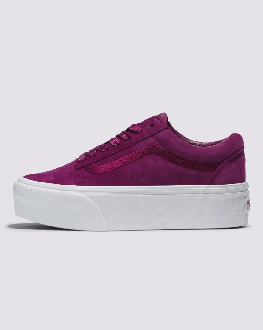 Zapatilla Old Skool Stackform Mono Embroidery Dark Purple